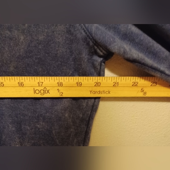 C&C California Pullover Hoodie Womens Size Small Acid Wash Blue Cotton Blend - Picture 8 of 10